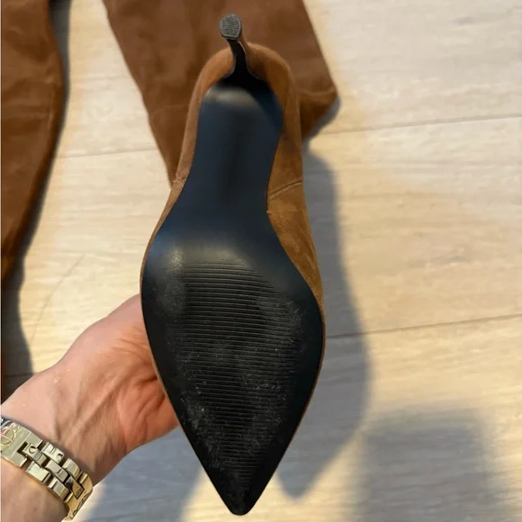 Elegant Brown Knee-High Women's Boots - Picture 3 of 4